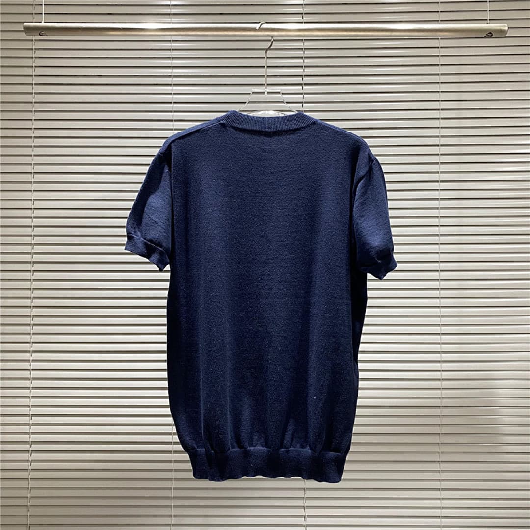 Prada T-Shirt de Malha Jacquard com Logo Milano foto 09