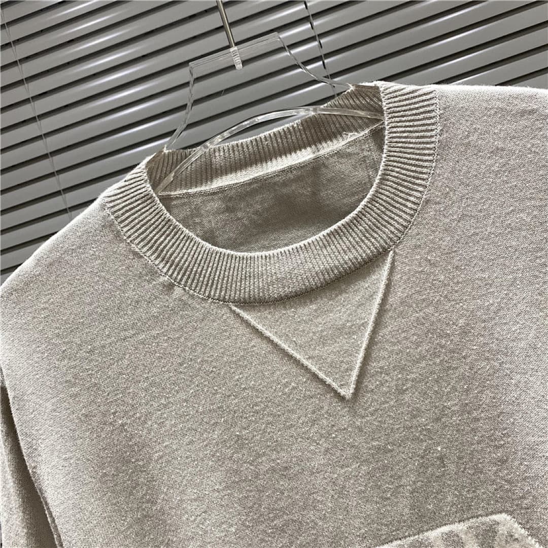 Prada T-Shirt de Malha Jacquard com Logo Milano foto 12