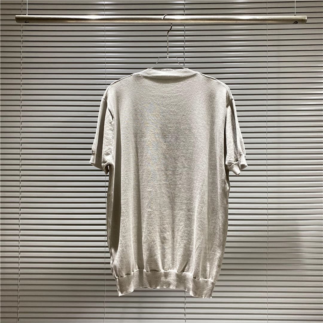 Prada T-Shirt de Malha Jacquard com Logo Milano foto 17