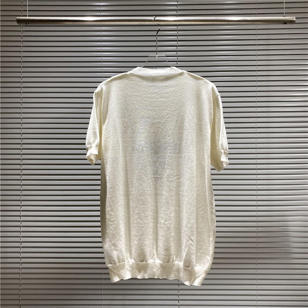 Prada T-Shirt de Malha Jacquard com Logo Milano foto 26