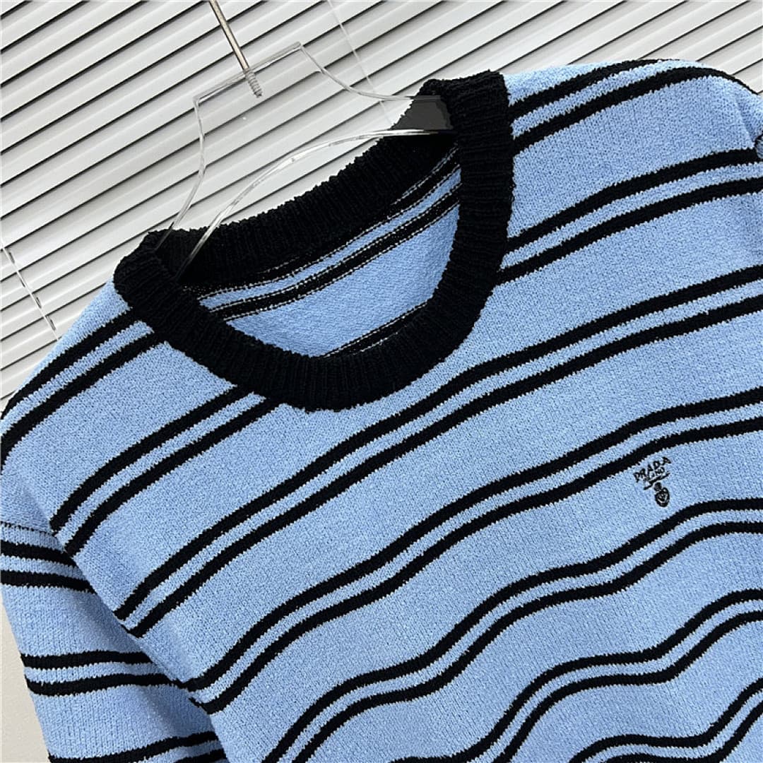 T-shirt Prada Riscas Azul-Preto foto 02