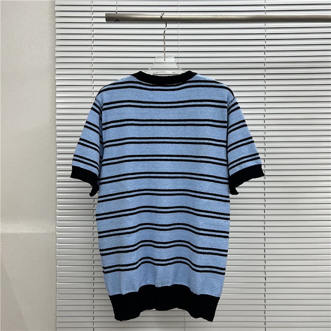 T-shirt Prada Riscas Azul-Preto foto 08
