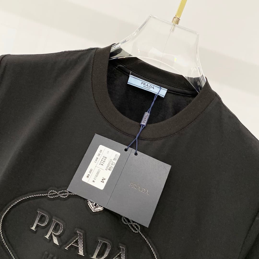 T-shirt Prada TT62 Logo Oval foto 04