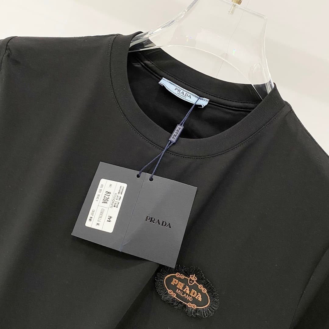 T-shirt Prada TT65 Logo Oval Small foto 04