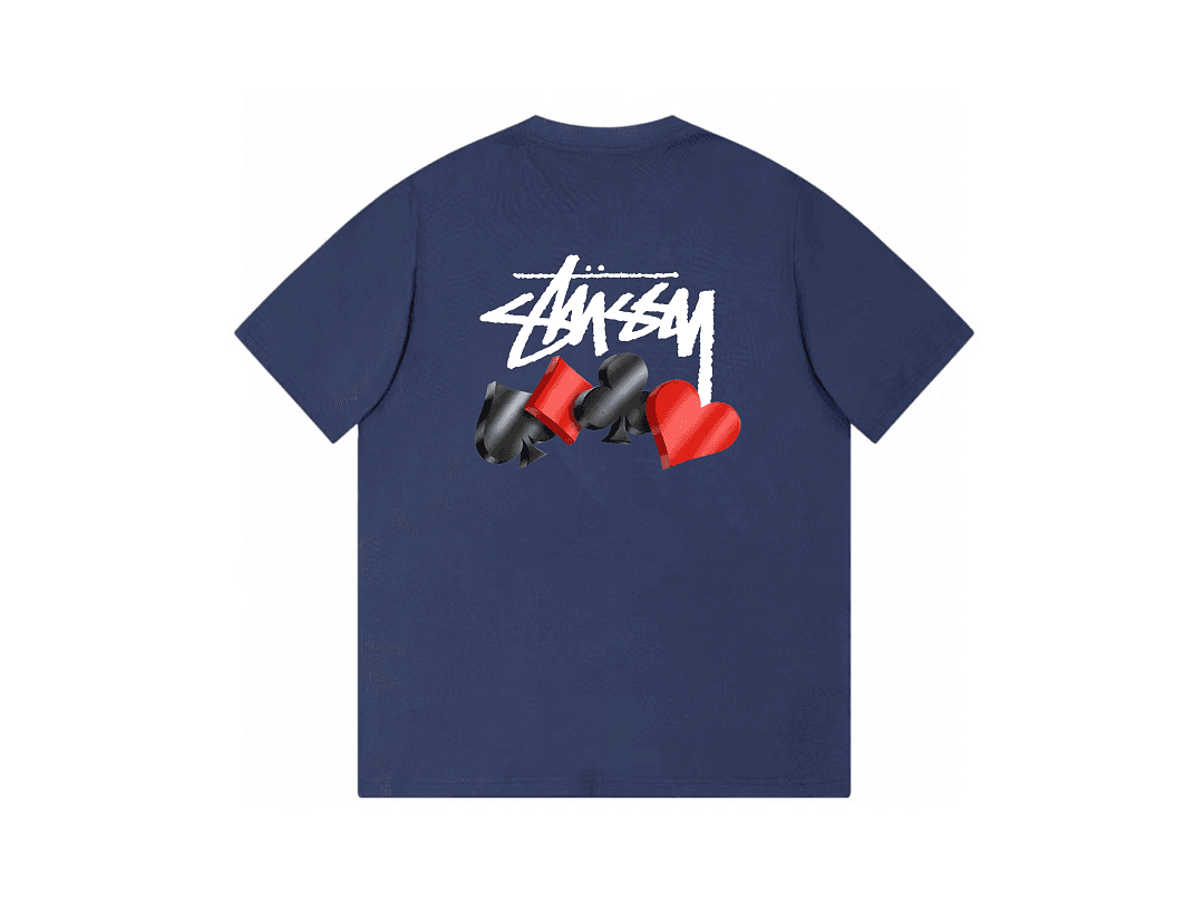 T-Shirt Stussy Poker Cards Pattern foto 02