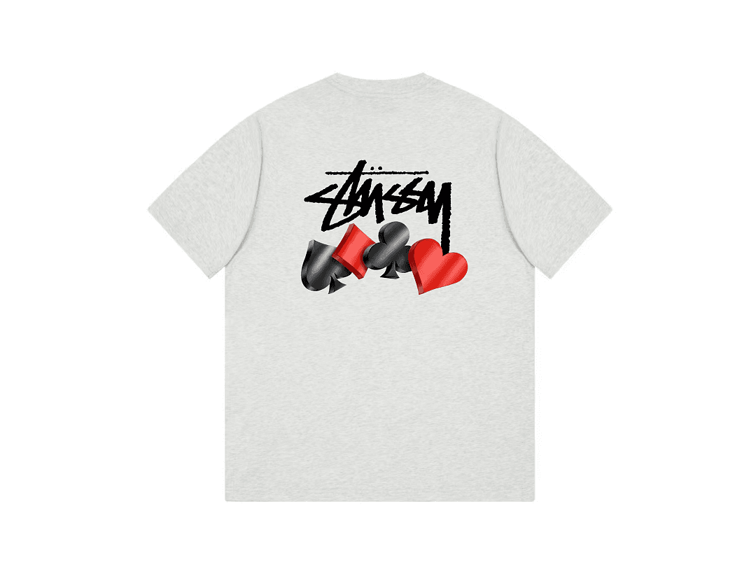 T-Shirt Stussy Poker Cards Pattern foto 08