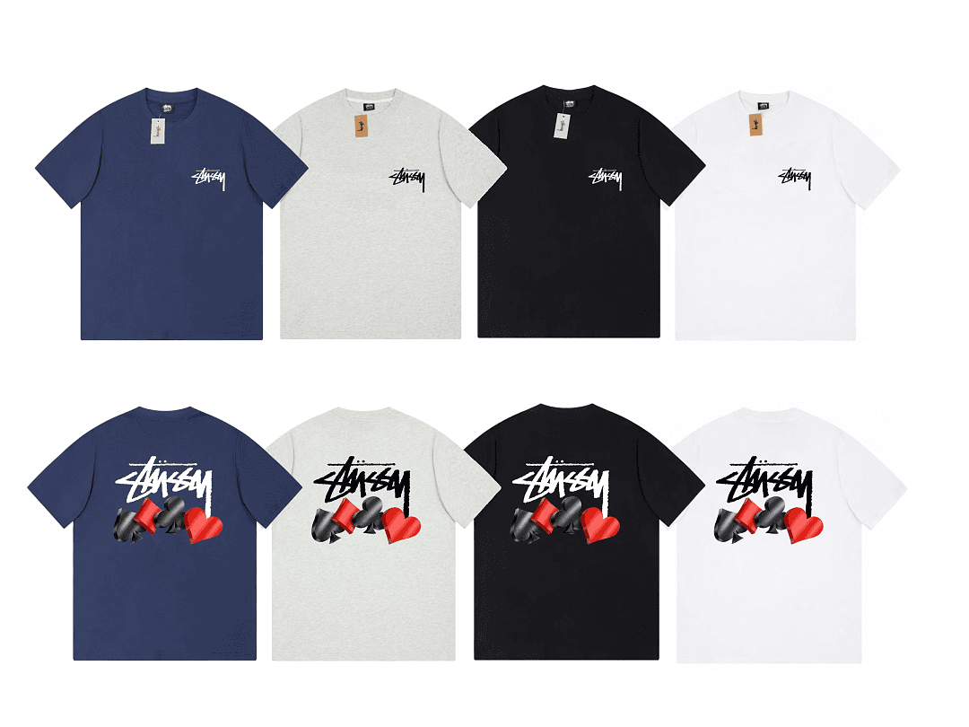 T-Shirt Stussy Poker Cards Pattern foto 09