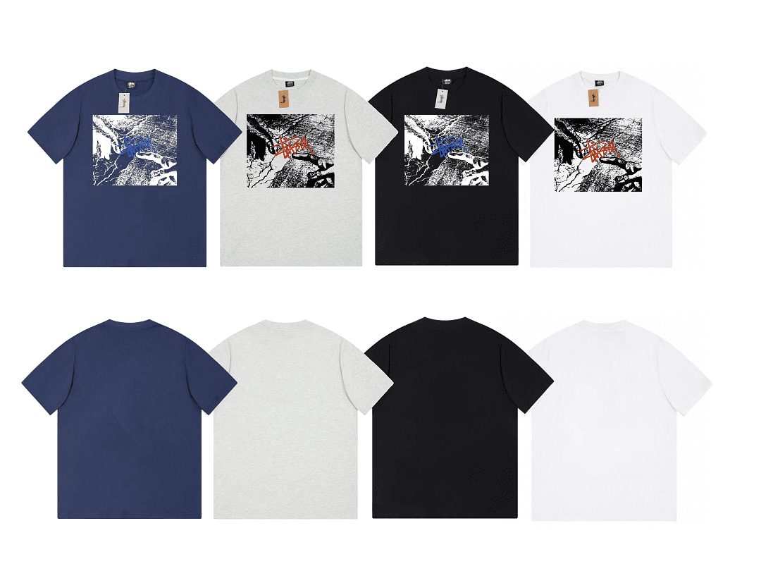 T-Shirt Stussy Michelangelo's Adam Fresco foto 09