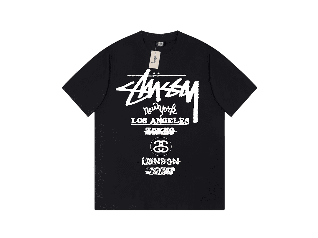 T-Shirt Stussy World Tour Fast Travel foto 03