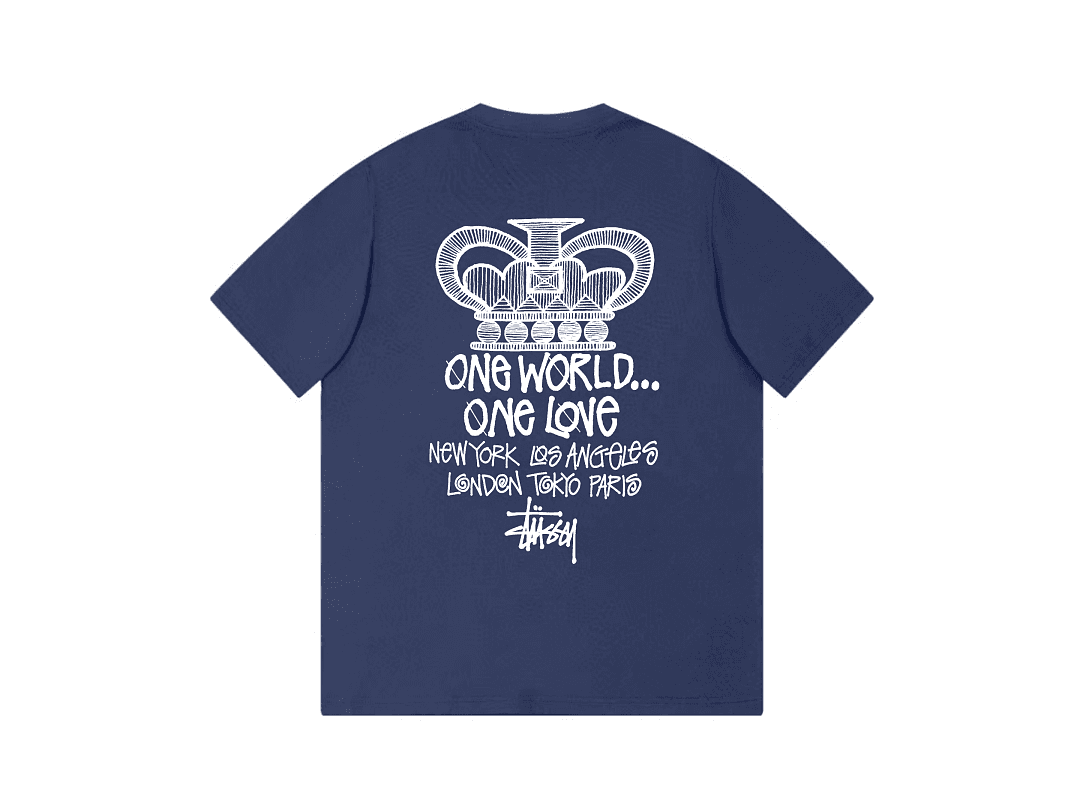 T-Shirt Stussy One World foto 16