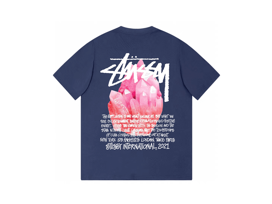 T-Shirt Stussy Pink Crystal Diamond foto 07