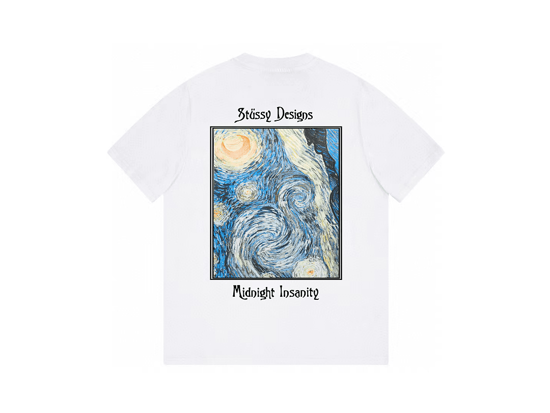 T-Shirt Stussy Oil Painting Starry Sky foto 08