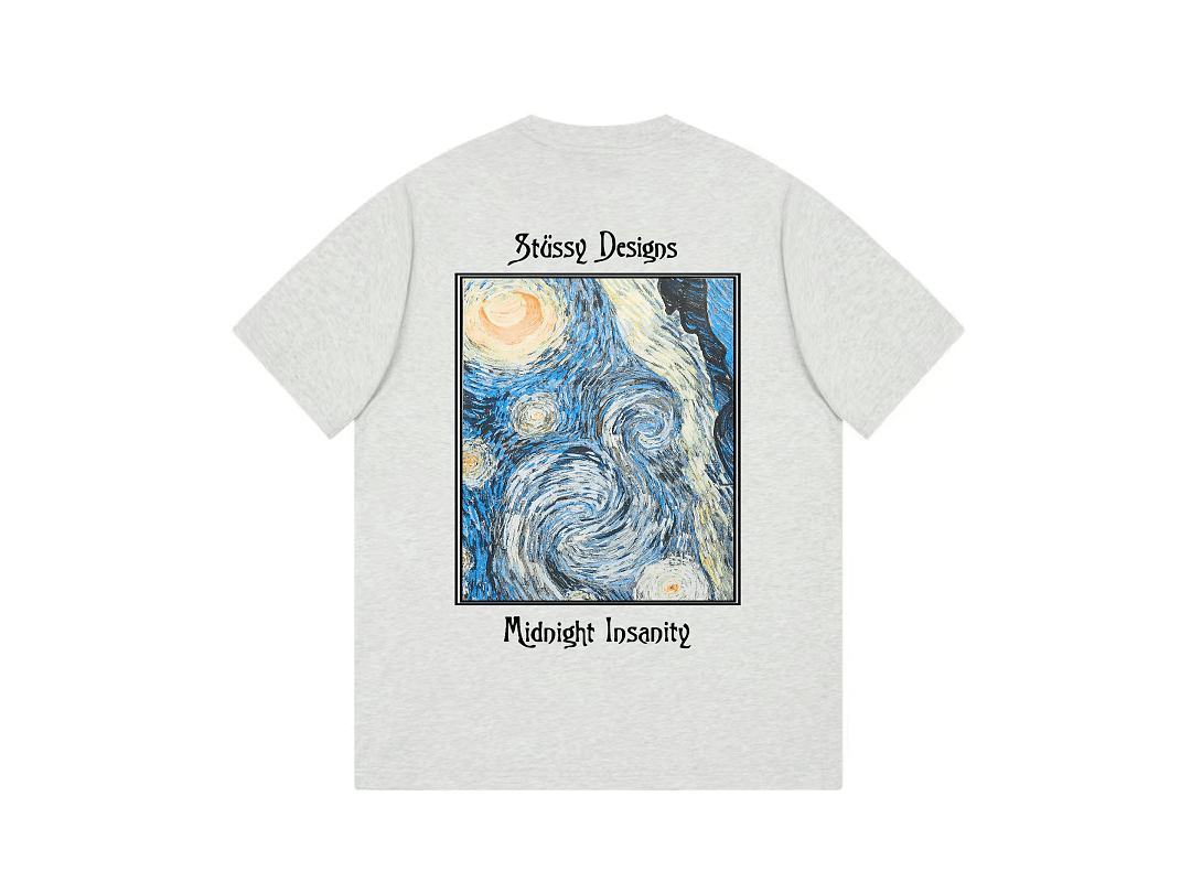 T-Shirt Stussy Oil Painting Starry Sky foto 09
