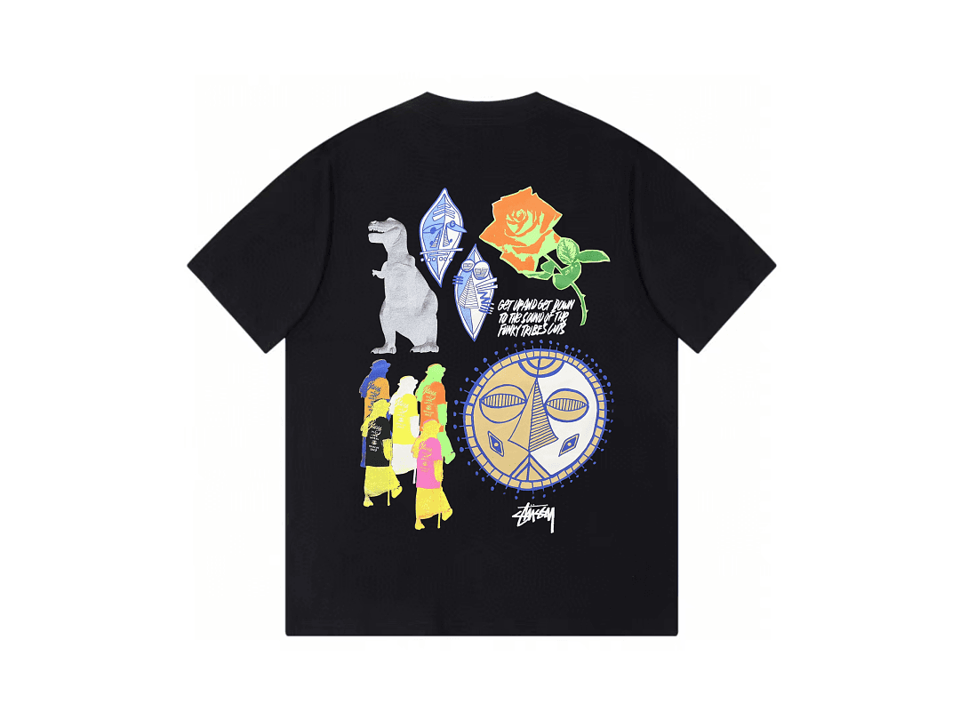 T-Shirt Stussy Dinosaur Rose foto 06