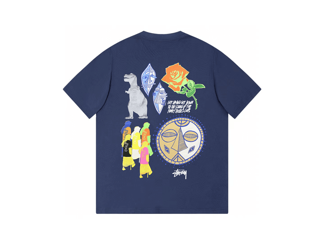 T-Shirt Stussy Dinosaur Rose foto 07