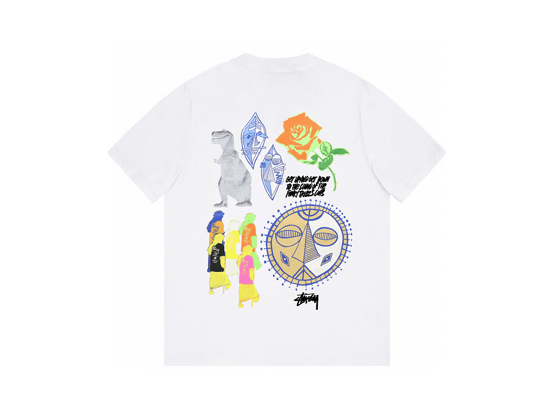 T-Shirt Stussy Dinosaur Rose foto 08