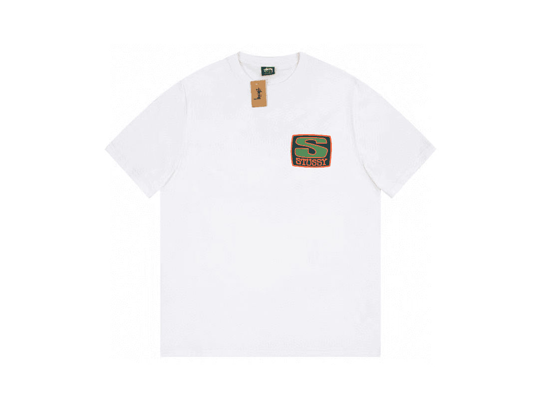 T-Shirt Stussy Letter Badge Logo foto 03