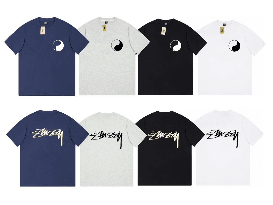 T-Shirt Stussy Collaboration Yin Yang Logo foto 01