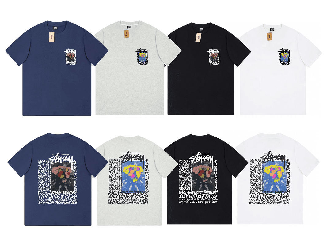 T-Shirt Stussy Camellia Flower foto 01