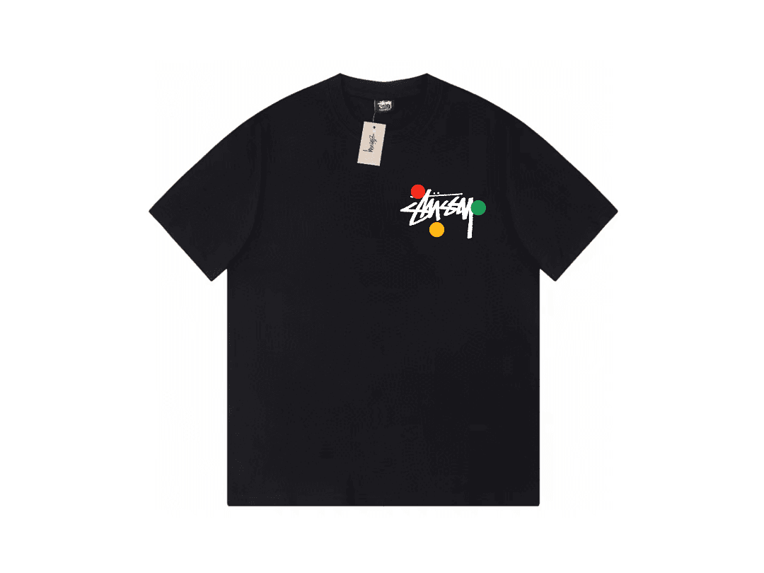 T-Shirt Stussy Colorful Circle Logo foto 01