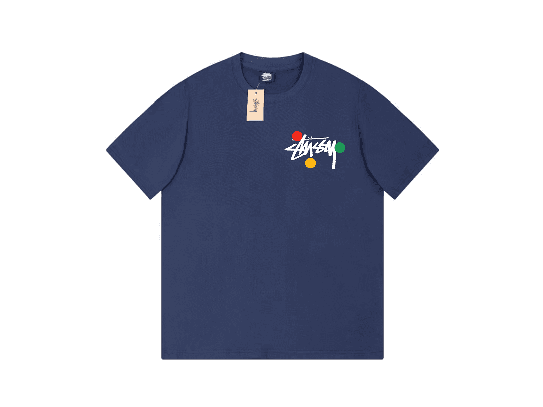 T-Shirt Stussy Colorful Circle Logo foto 02