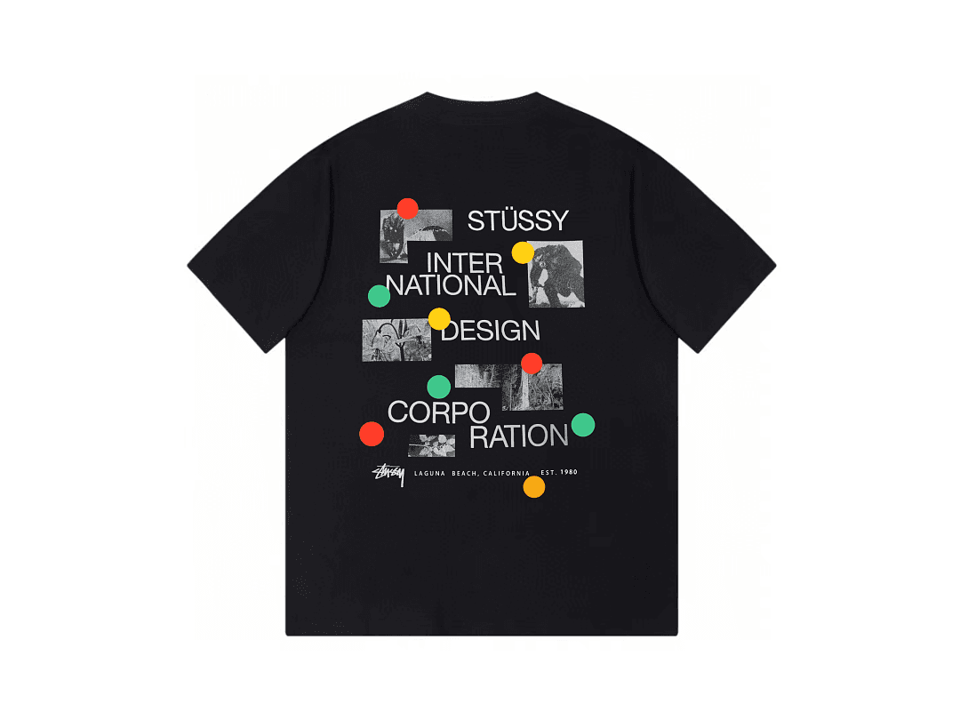 T-Shirt Stussy Colorful Circle Logo foto 03