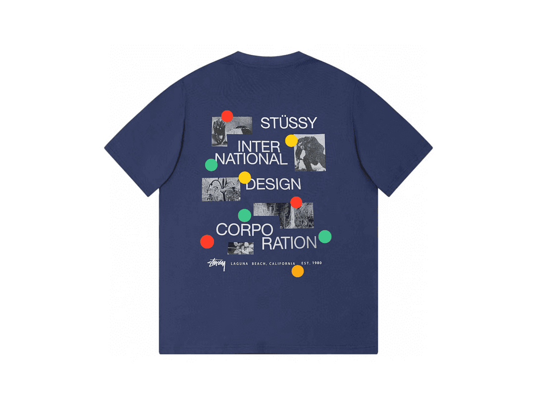 T-Shirt Stussy Colorful Circle Logo foto 04