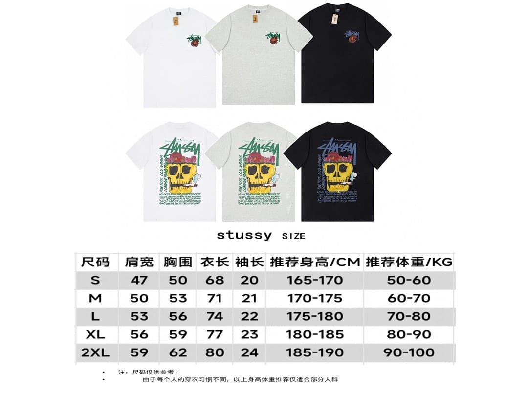 T-Shirt Stussy Smoky Skull foto 08
