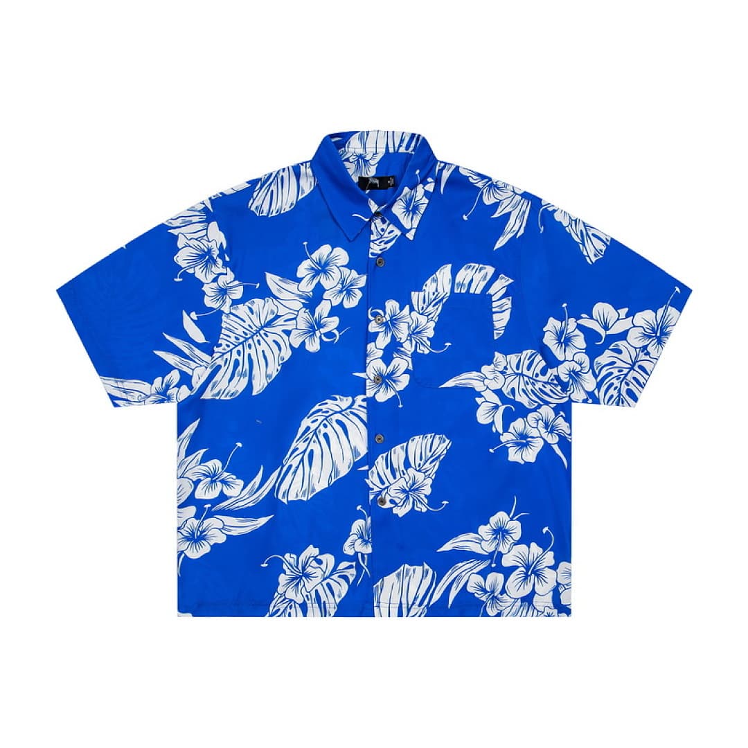 Camisa Stussy Flores com Botões foto 14