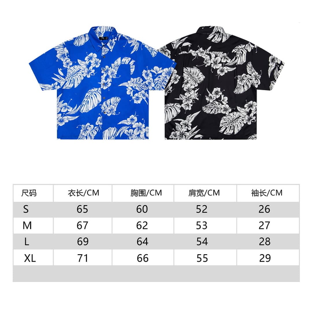 Camisa Stussy Flores com Botões foto 15