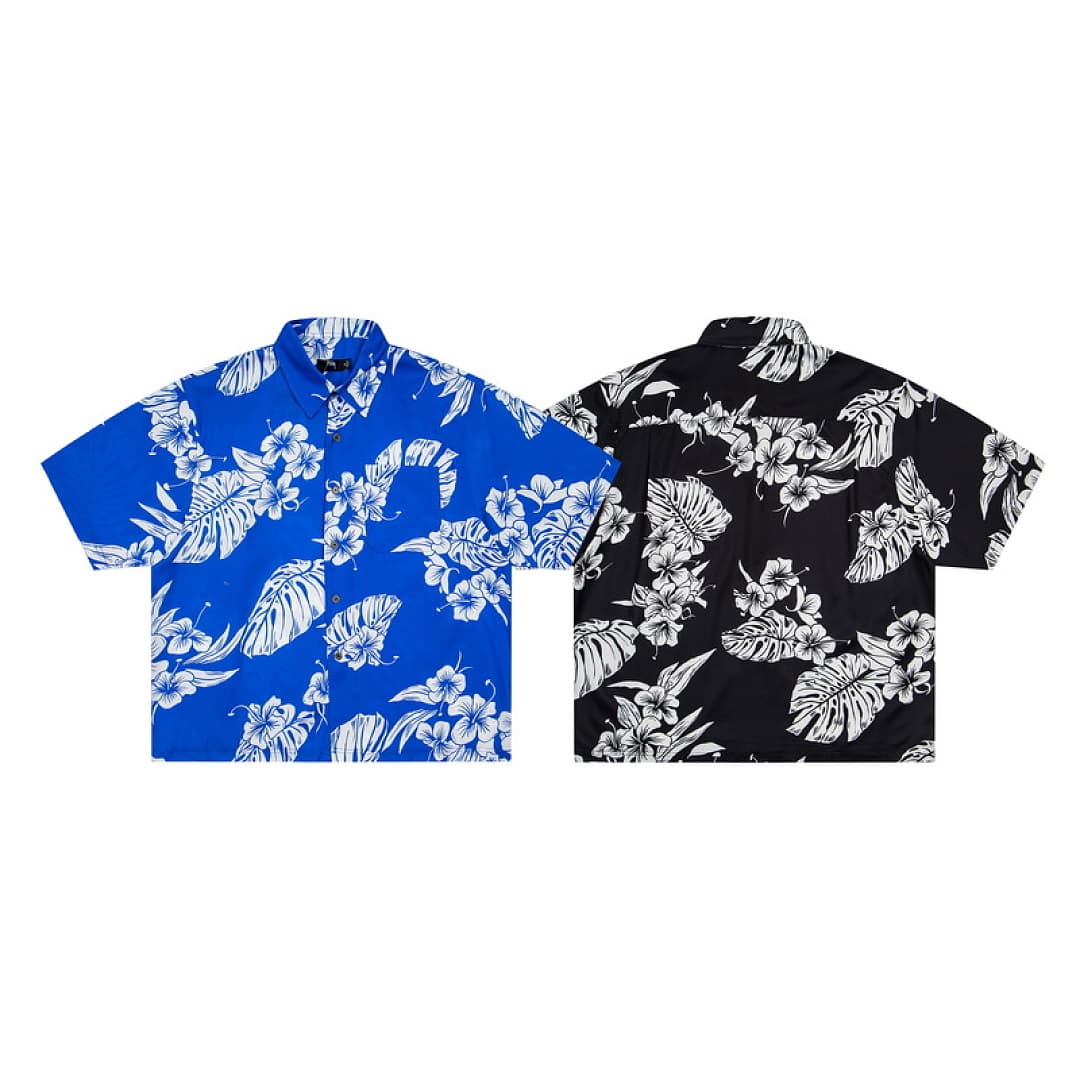 Camisa Stussy Flores com Botões foto 16