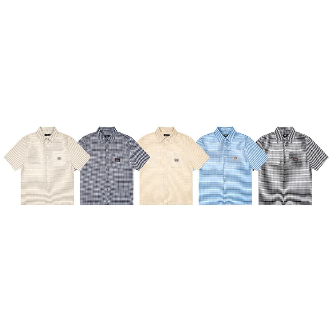 Camisa Stussy Xadrez Enrugado foto 62