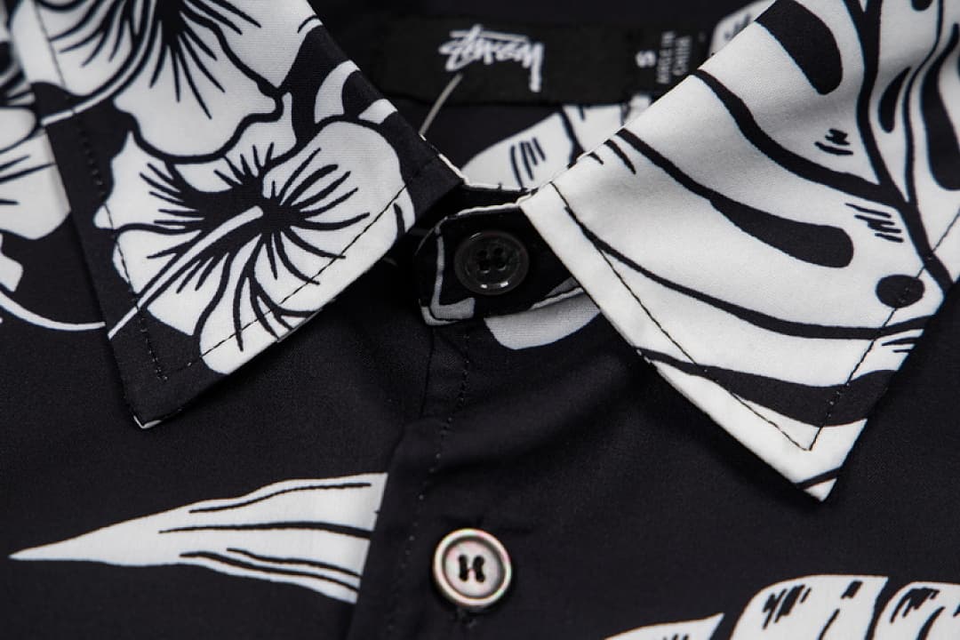 Camisa Stussy Flores com Botões v2 foto 04