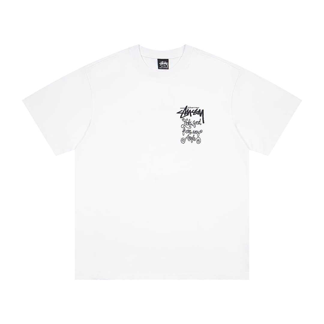T-Shirt Stussy Logo Cursivo Vintage foto 04