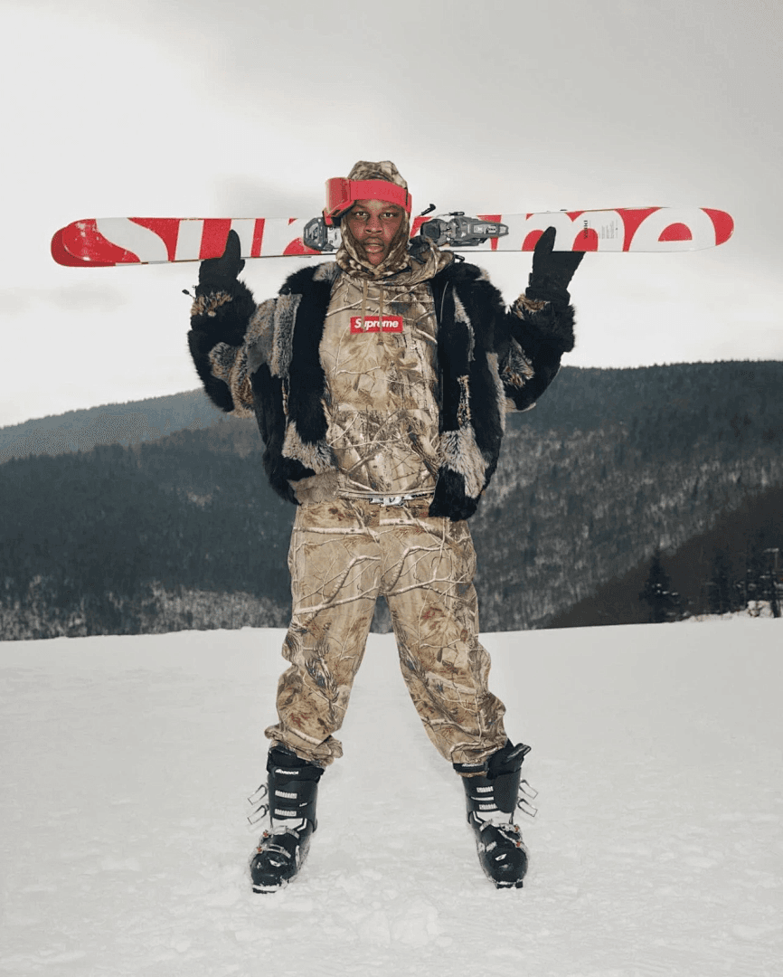 Sweatshirt Supreme Box Logo Camuflagem Ramos foto 01