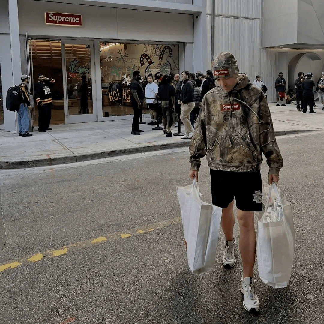Sweatshirt Supreme Box Logo Camuflagem Ramos foto 02