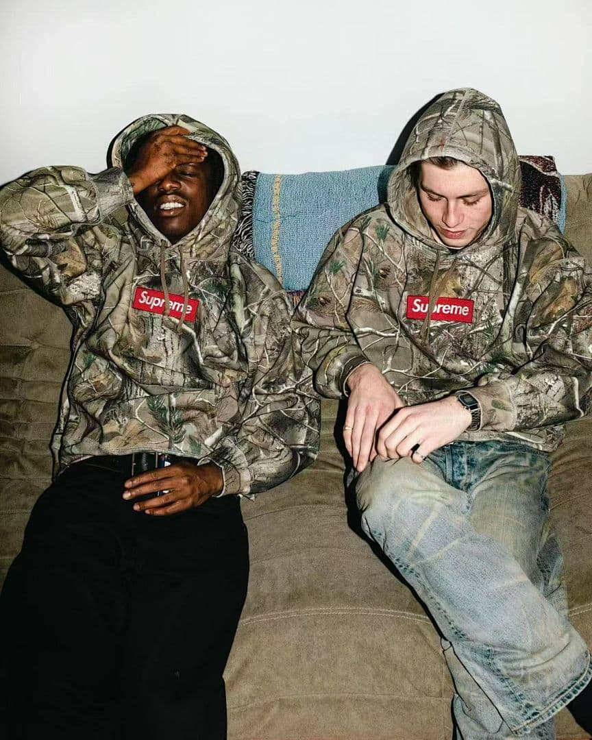 Sweatshirt Supreme Box Logo Camuflagem Ramos foto 07
