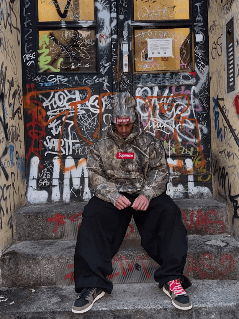 Sweatshirt Supreme Box Logo Camuflagem Ramos foto 09