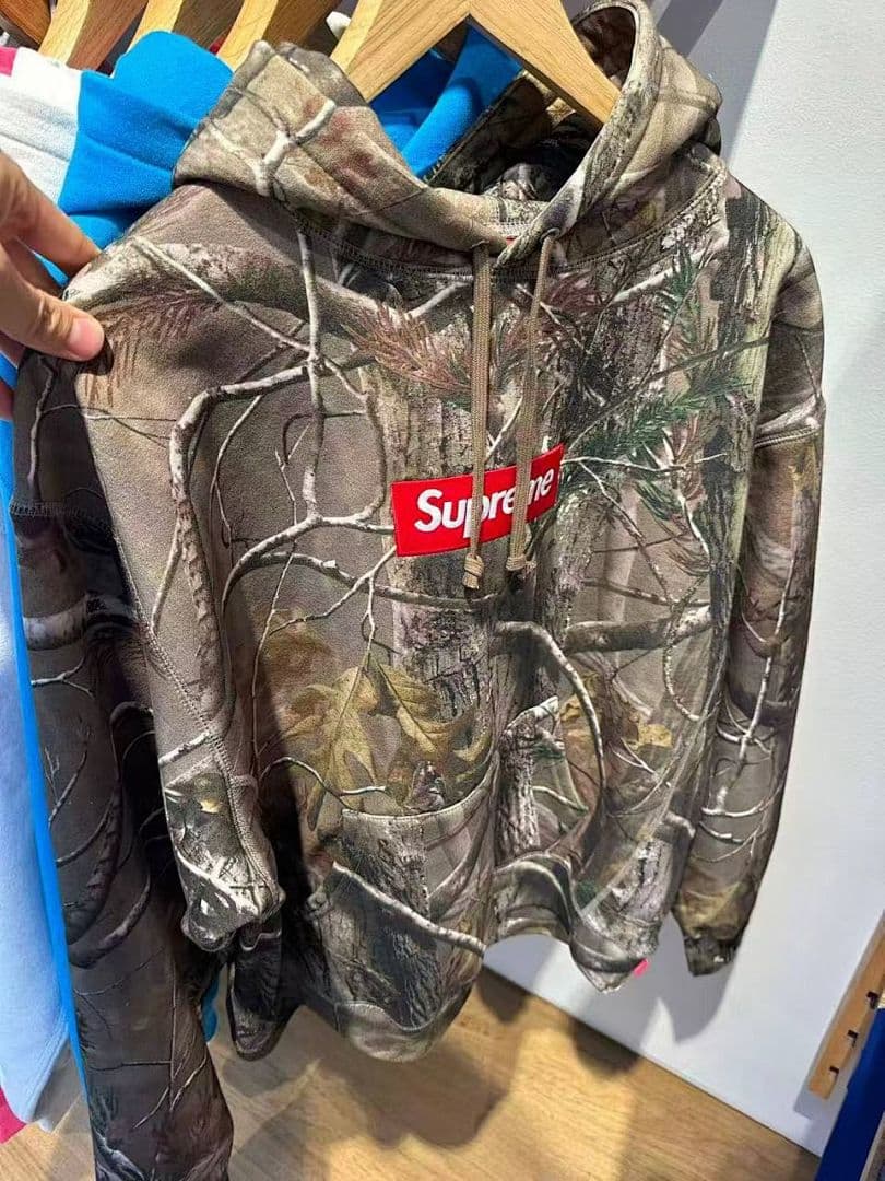 Sweatshirt Supreme Box Logo Camuflagem Ramos foto 12