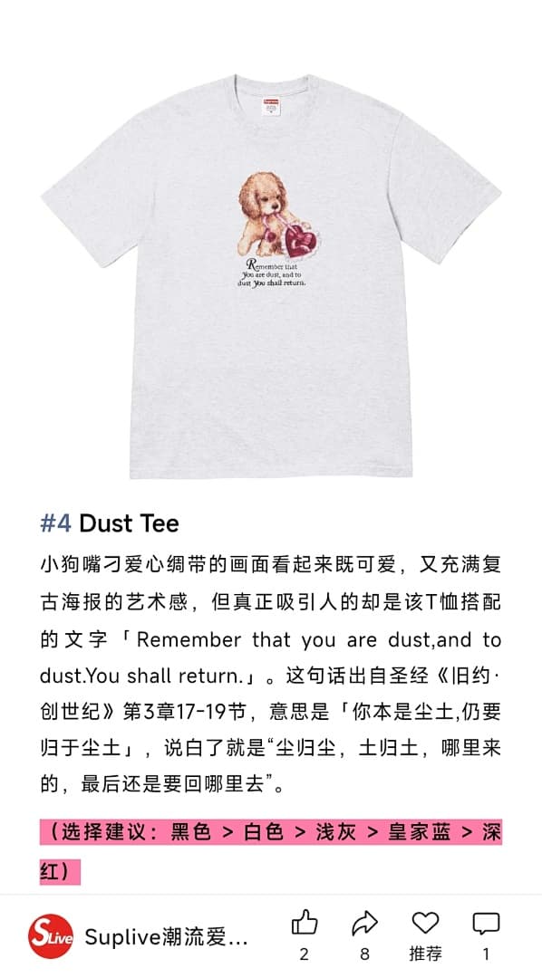 Camiseta Supreme Dust Cachorro foto 03