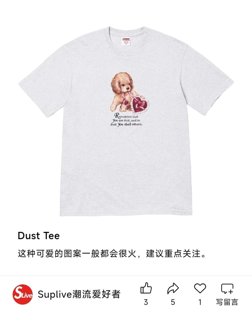 Camiseta Supreme Dust Cachorro foto 04