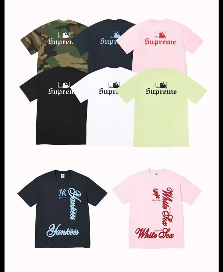 Camiseta Supreme MLB Yankees Nova Iorque foto 02