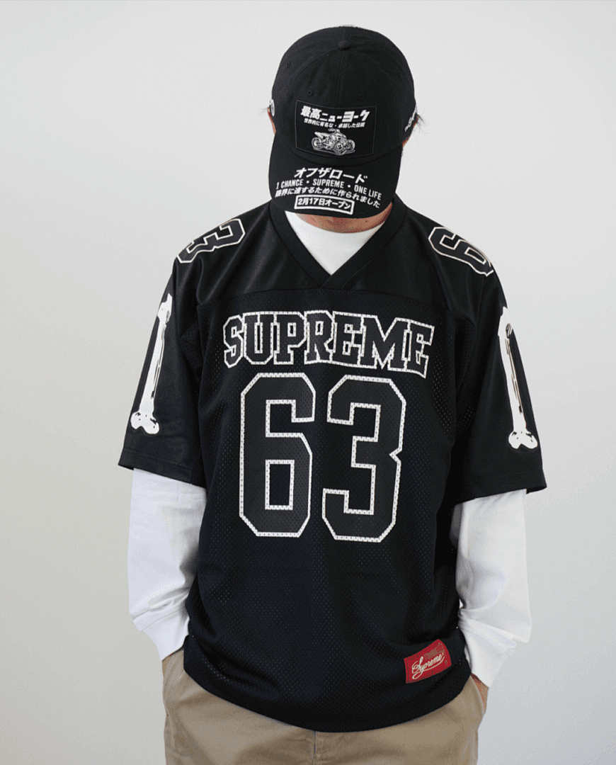 Camiseta Supreme Bones Football Jersey 63 foto 14