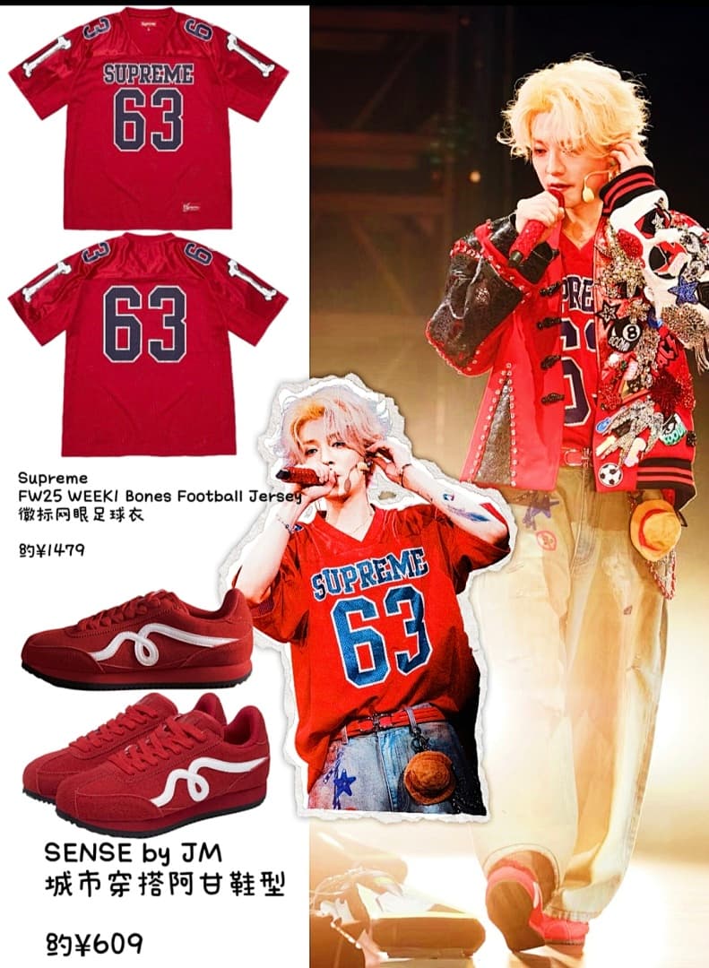 Camiseta Supreme Bones Football Jersey 63 foto 25