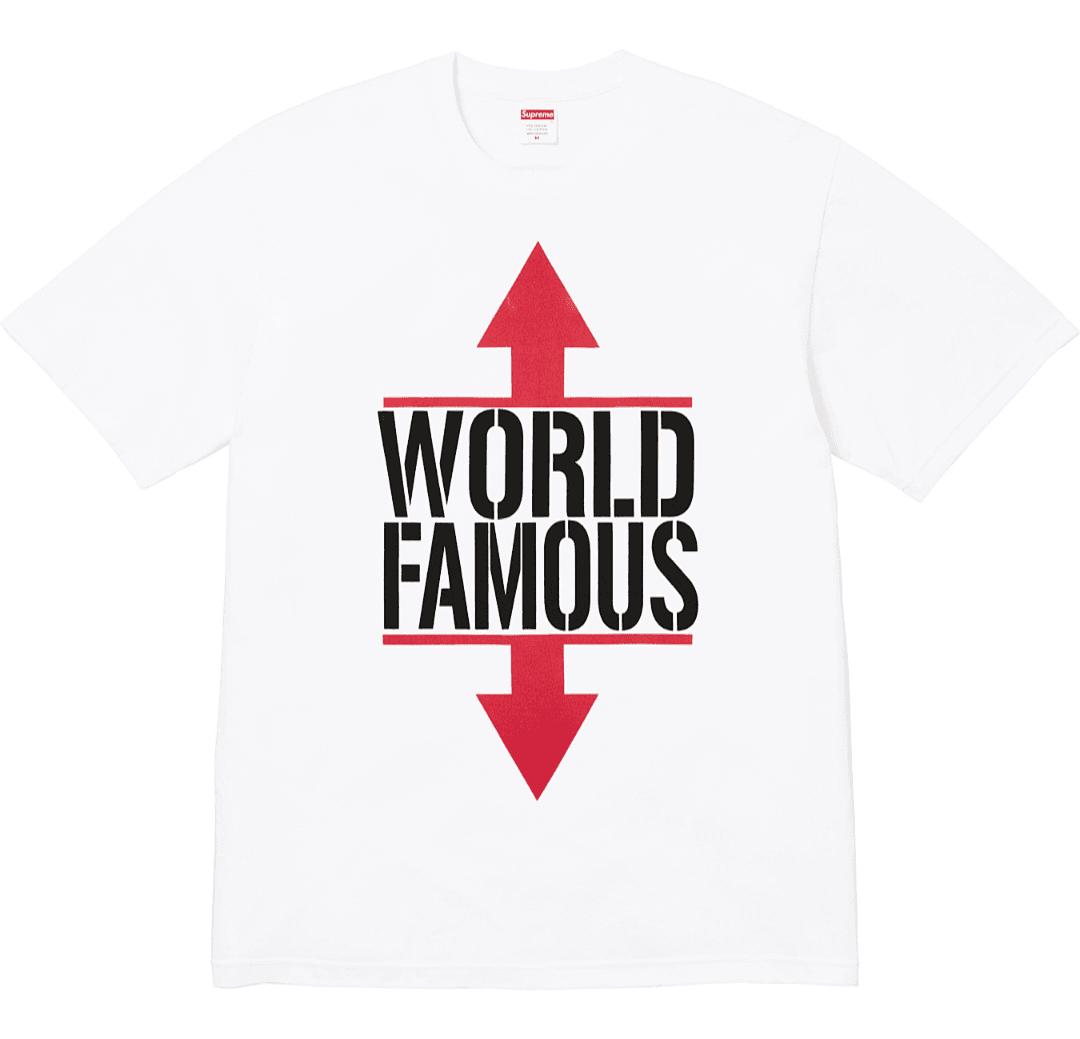 T-Shirt Supreme 26SS World Famous foto 10