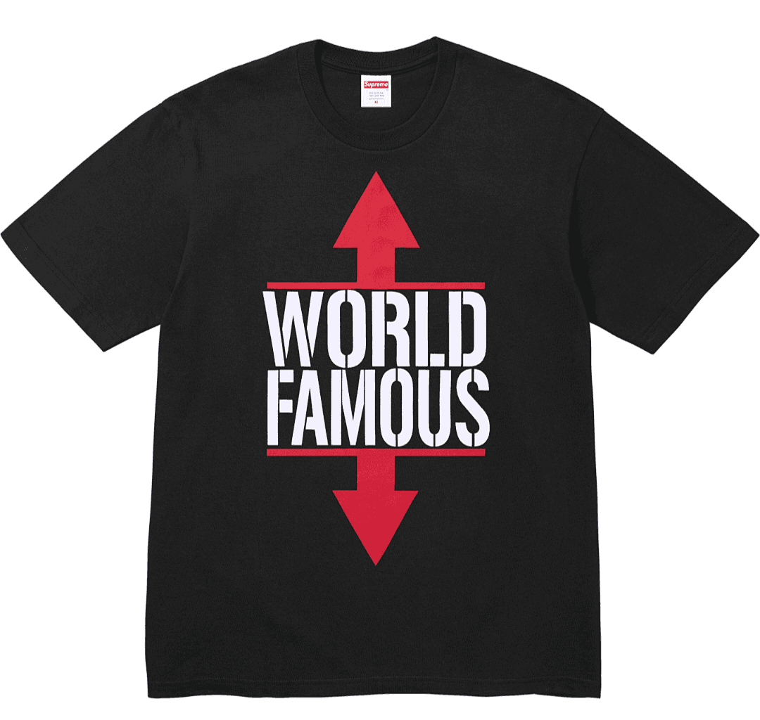 T-Shirt Supreme 26SS World Famous foto 12
