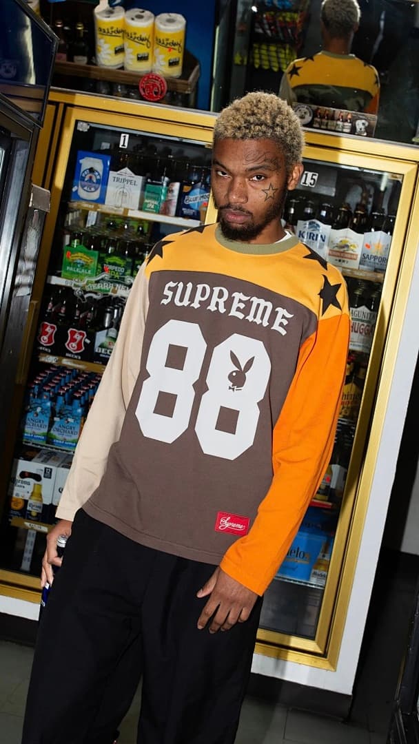 Long Sleeve Supreme x Playboy Football Top foto 02