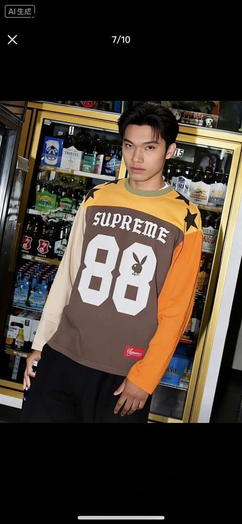 Long Sleeve Supreme x Playboy Football Top foto 05
