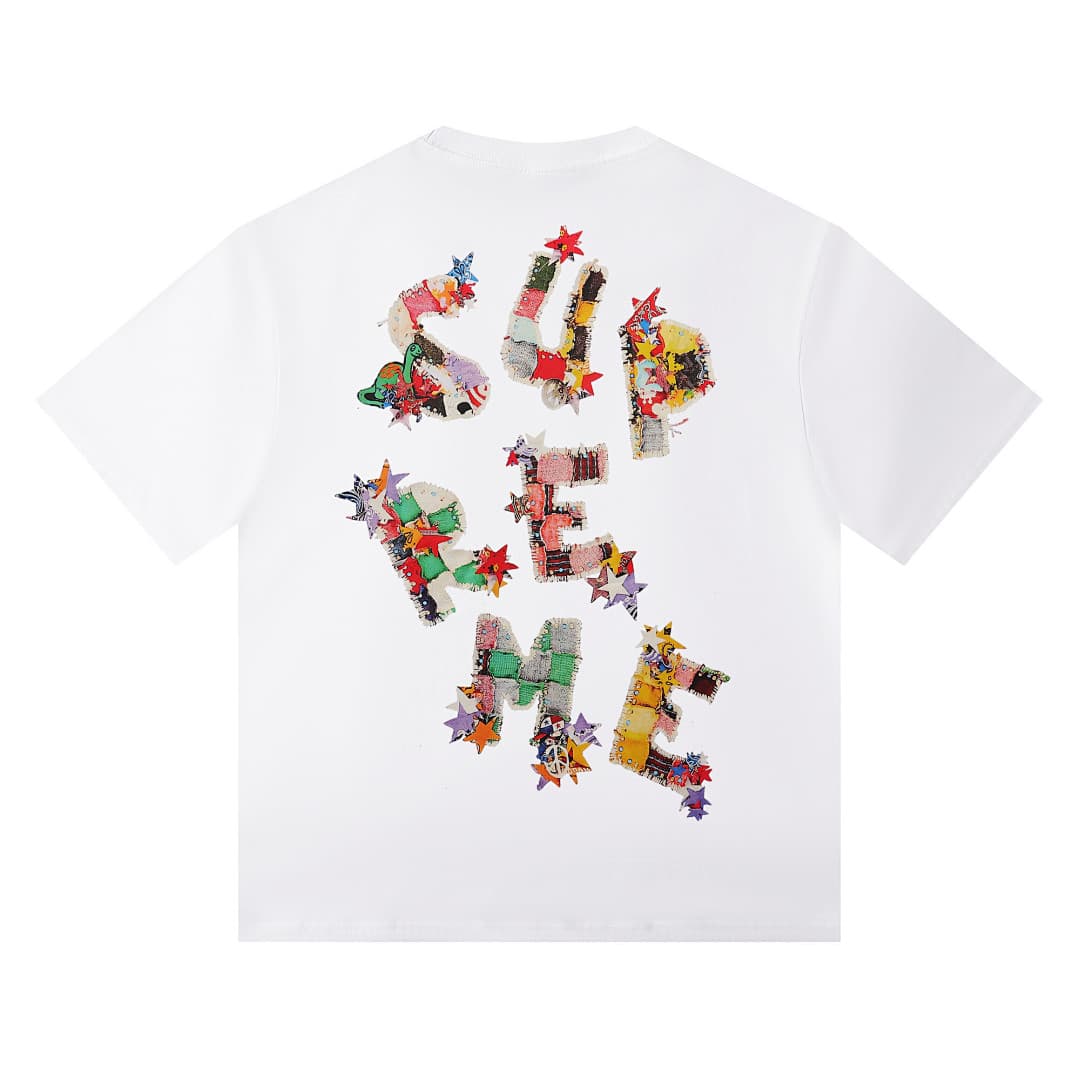 T-Shirt Supreme WEEK1 Letter Print foto 03