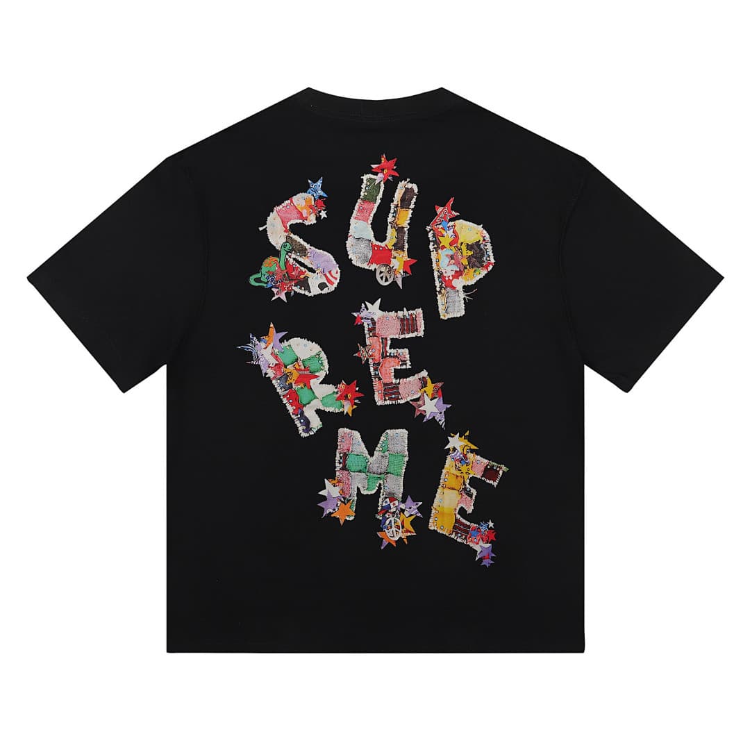 T-Shirt Supreme WEEK1 Letter Print Variante foto 01